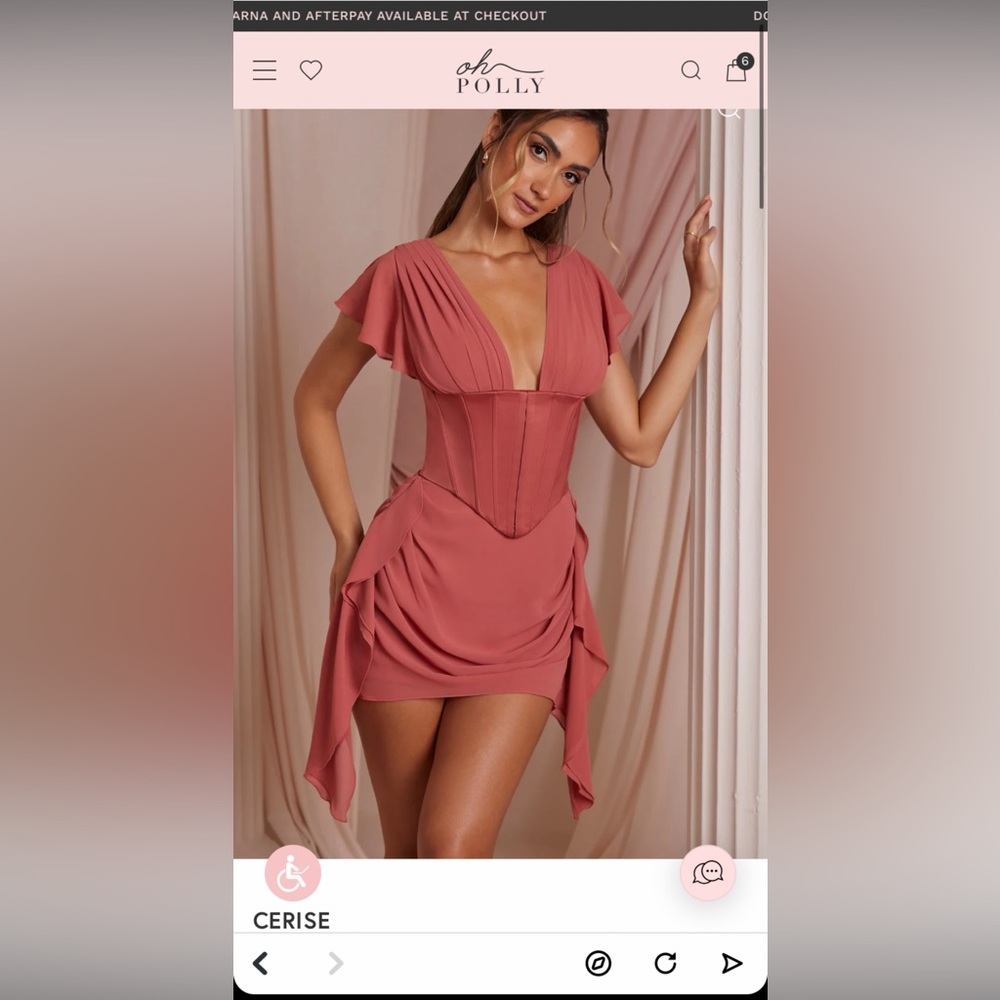 Salmon Oh Polly dress. Size 2.